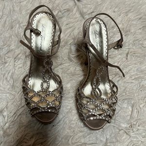 Lulu Townsend formal glittering heels size 10 great condition